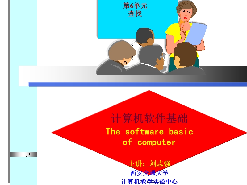 计算机软件基础thesoftwarebasicofcomputer主讲刘志强.ppt_第1页