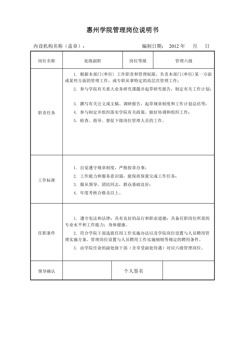 岗位说明书参考样本一.doc_第2页