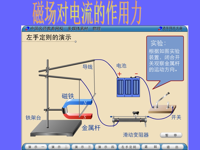 九年级物理第十四章第六节磁场对电流的作用力.ppt_第3页