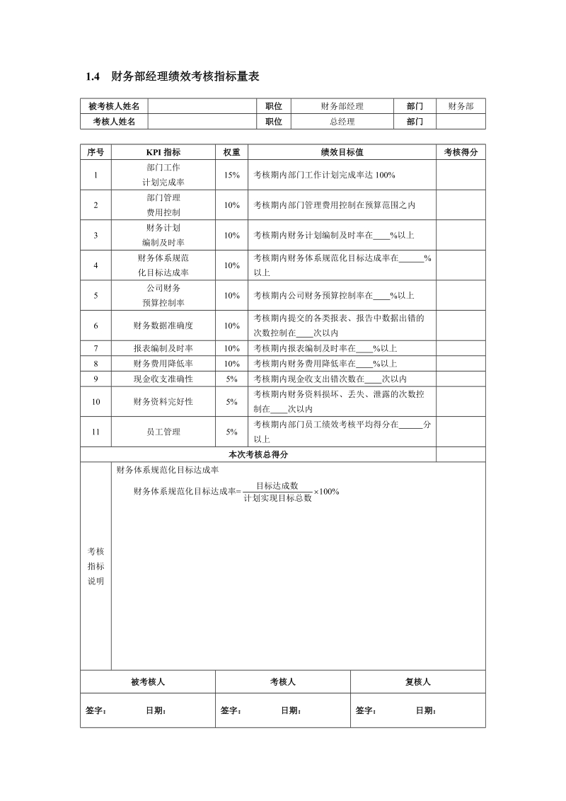 财务会计人员kpi绩效量化考核.doc_第3页