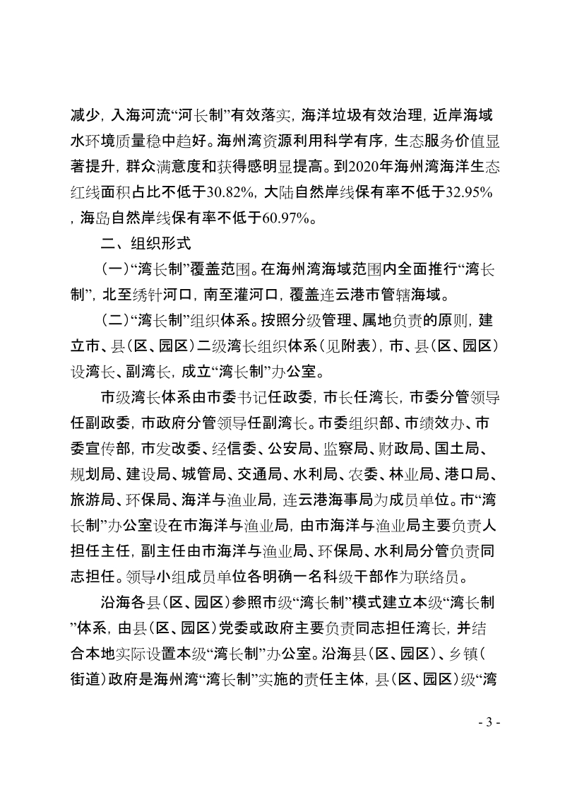 连云港市海州湾湾长制 实施方案.doc_第3页