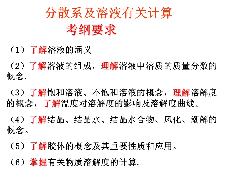 高考复习二轮冲刺化学课件1基本概念6 胶体  7 溶解度.ppt_第2页