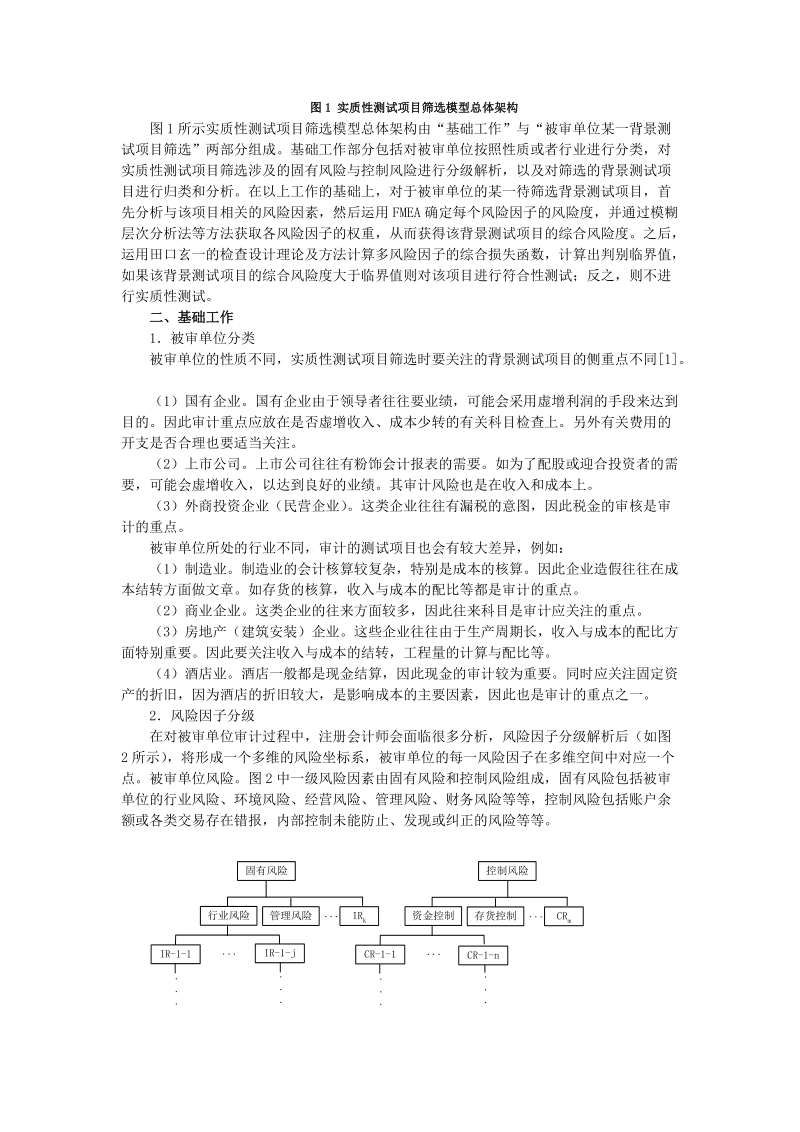 风险导向审计模式下实质性测试项目筛选的探讨.doc_第2页