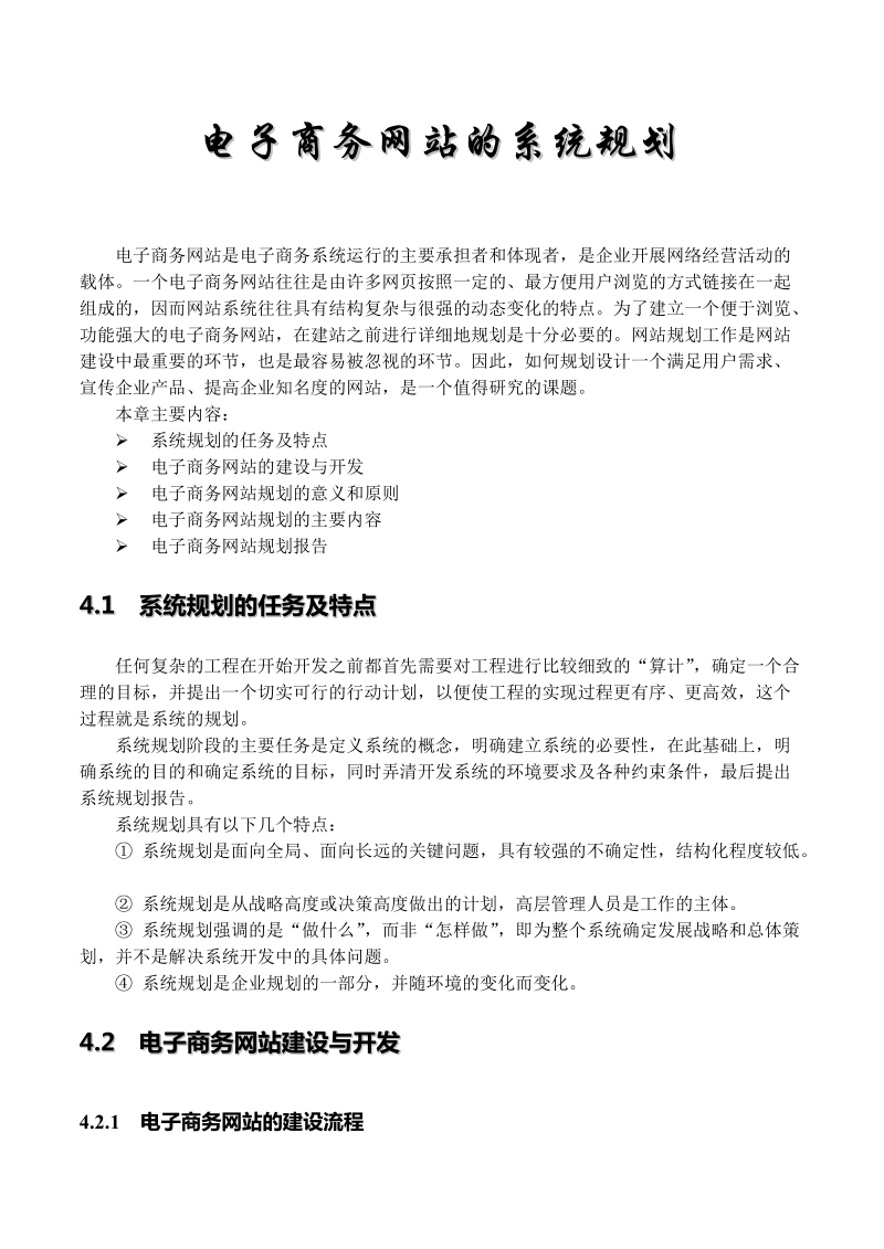 电子商务网站系统规划.doc_第1页