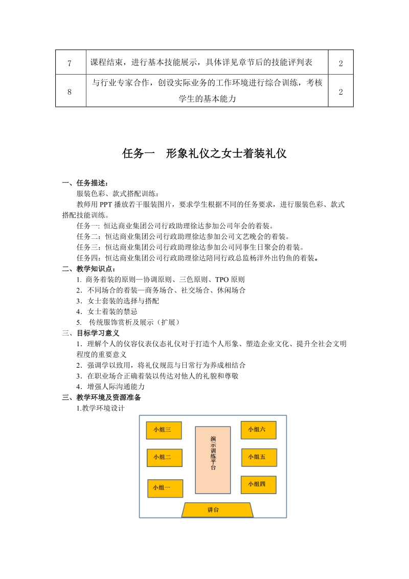 《商务礼仪》课程教学设计.doc_第3页