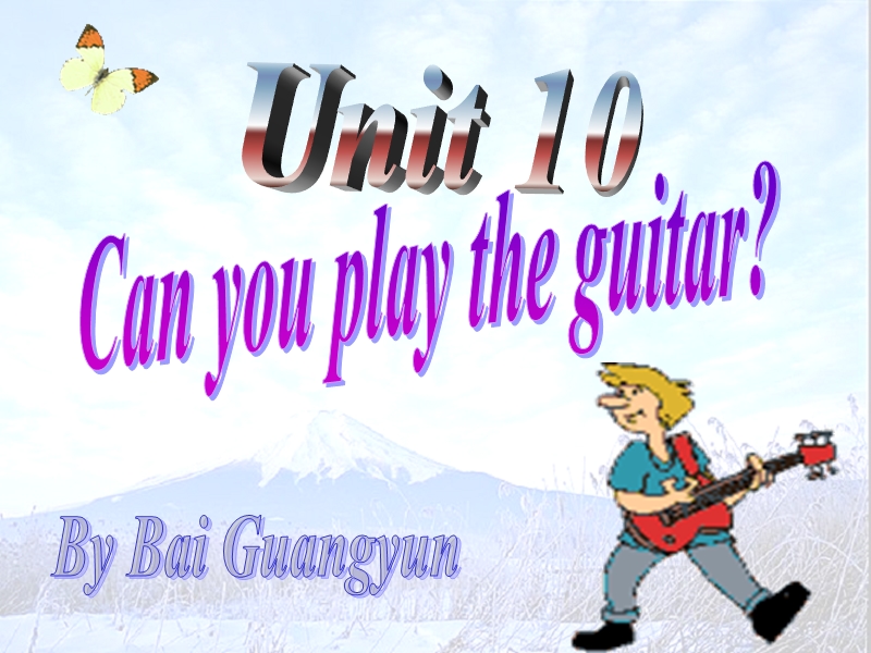 [初一英语]初一英语上册unit_10课件_can_you_play_the_guitar[1]ppt模版课件.ppt_第2页