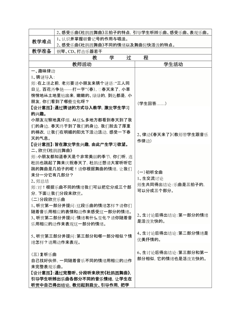 2、第二单元：找春天 3.doc_第2页