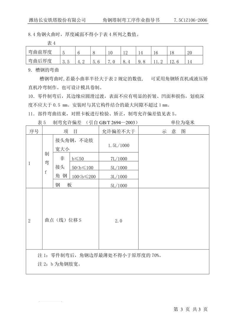 7.5c1z106角钢塔制弯工序作业指导书.doc.doc_第3页