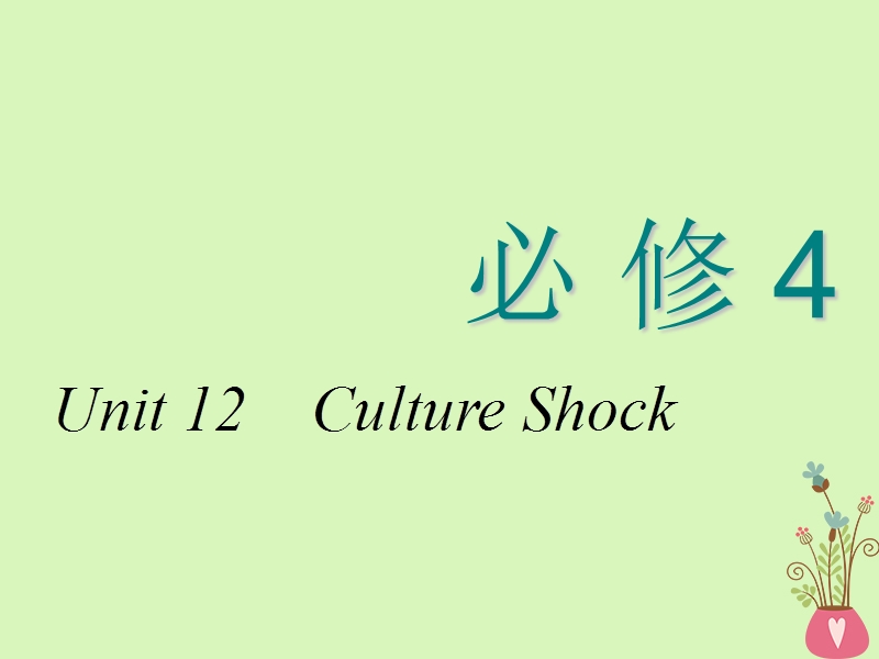 2018-2019学年高考英语一轮复习 unit 12 culture shock课件 北师大版必修4.ppt_第1页