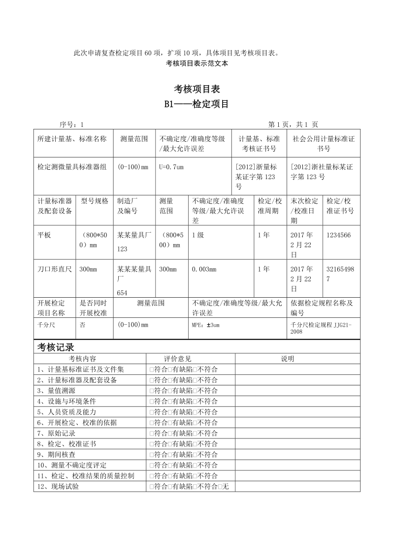 附录2 法定计量检定机构考核申请书示范文本.doc_第3页