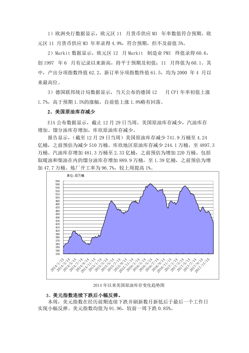 国际石油市场一周分析报告（1月2日-1月5日）.doc_第2页