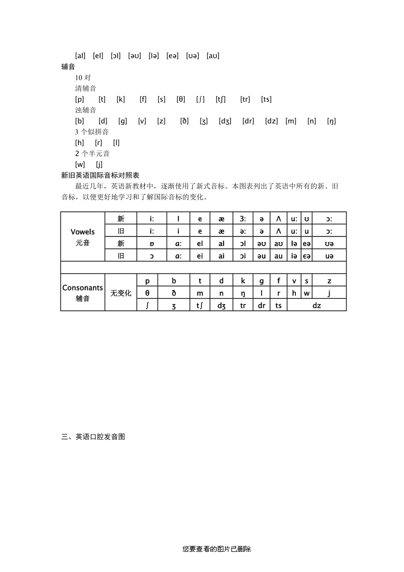 初高中英语衔接课程讲义：第二章  语音基本知识.doc_第2页