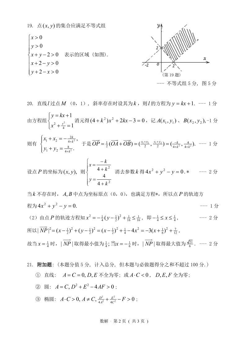 2001年高考科目教学质量第二次检测.doc_第2页