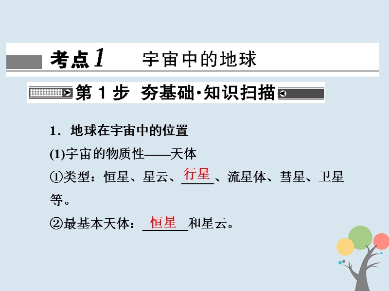 2018届高考地理总复习 第一章 行星地球 1-1-3 宇宙中的地球 地球的圈层结构课件 新人教版.ppt_第2页