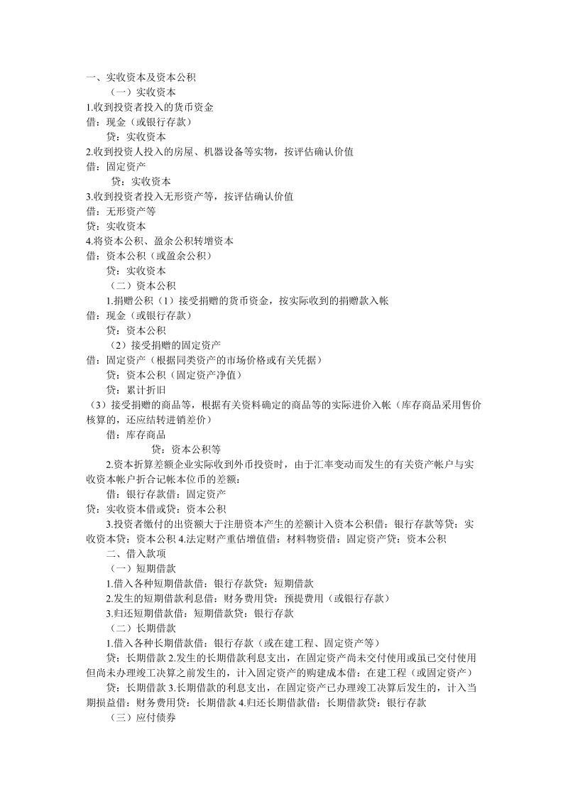 初级会计实务不能不会的194个分录附09年会计分录汇总.doc_第1页