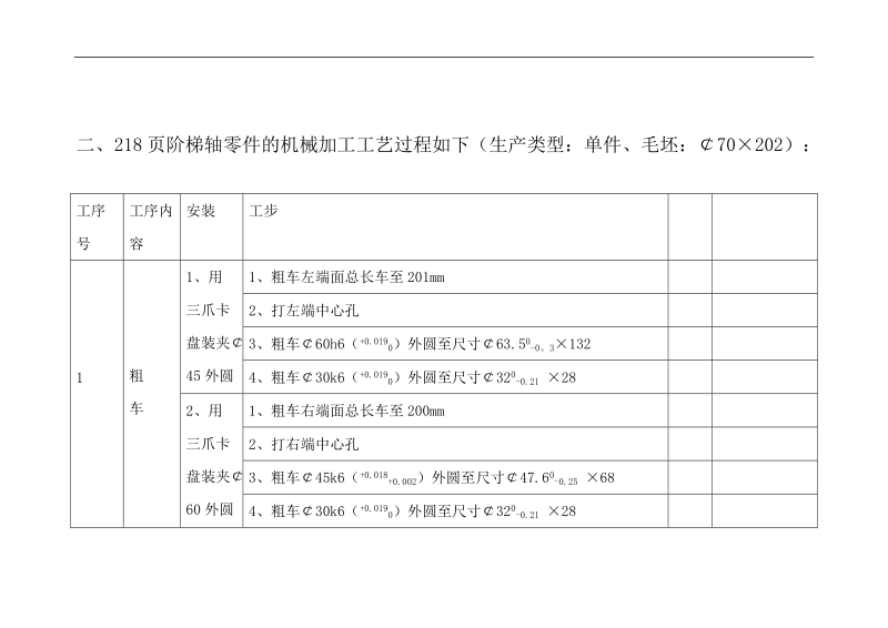 218页阶梯轴零件的机械加工工艺过程如下 2.doc_第3页