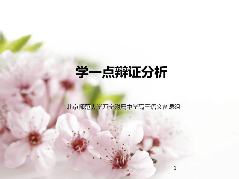 1作文：学一点辩证分析.ppt_第1页