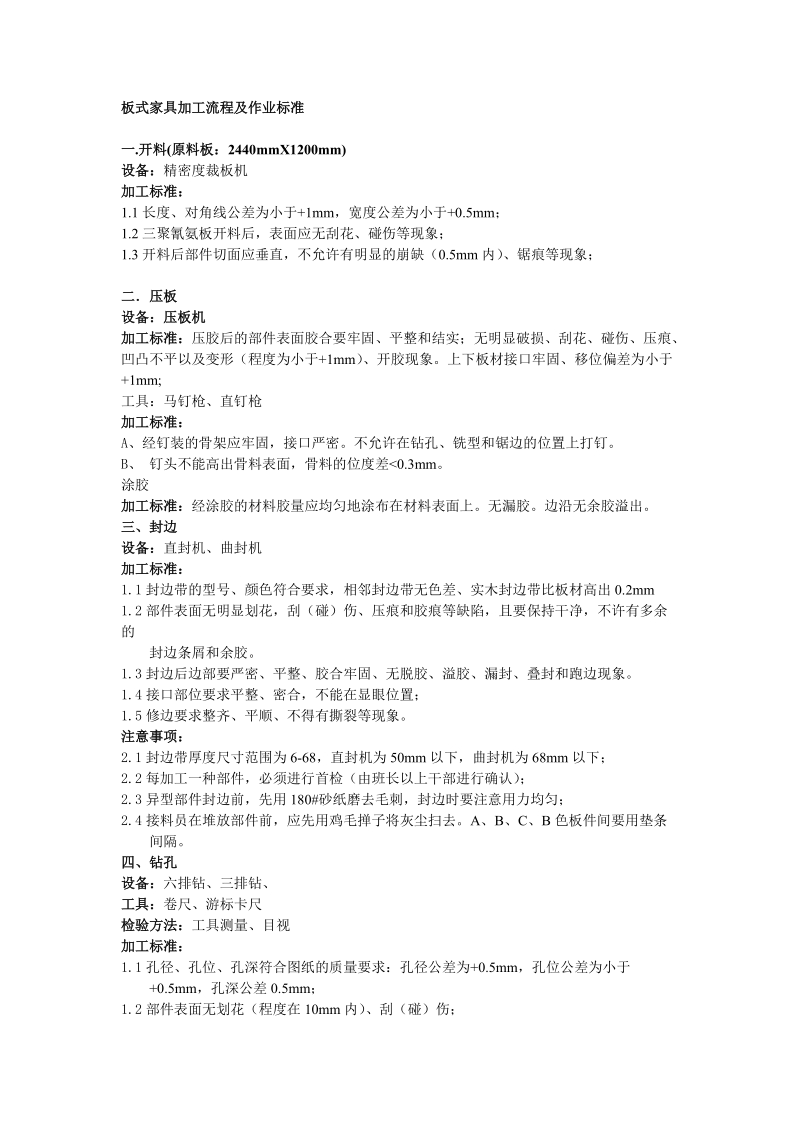 板式家具加工流程及作业标准.doc.doc_第1页