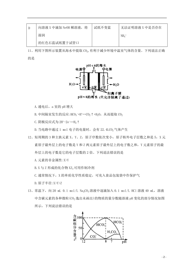 安徽省江南十校2018届高三化学冲刺联考（二模）试题.doc_第2页