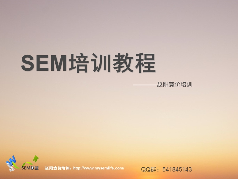 SEM培训教程.ppt_第1页