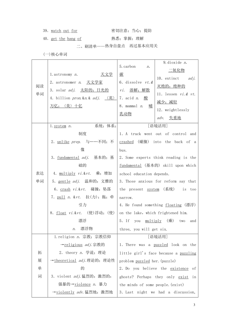 2018_2019学年高考英语一轮复习unit4astronomythescienceofthestars讲义新人教版必修.doc_第3页