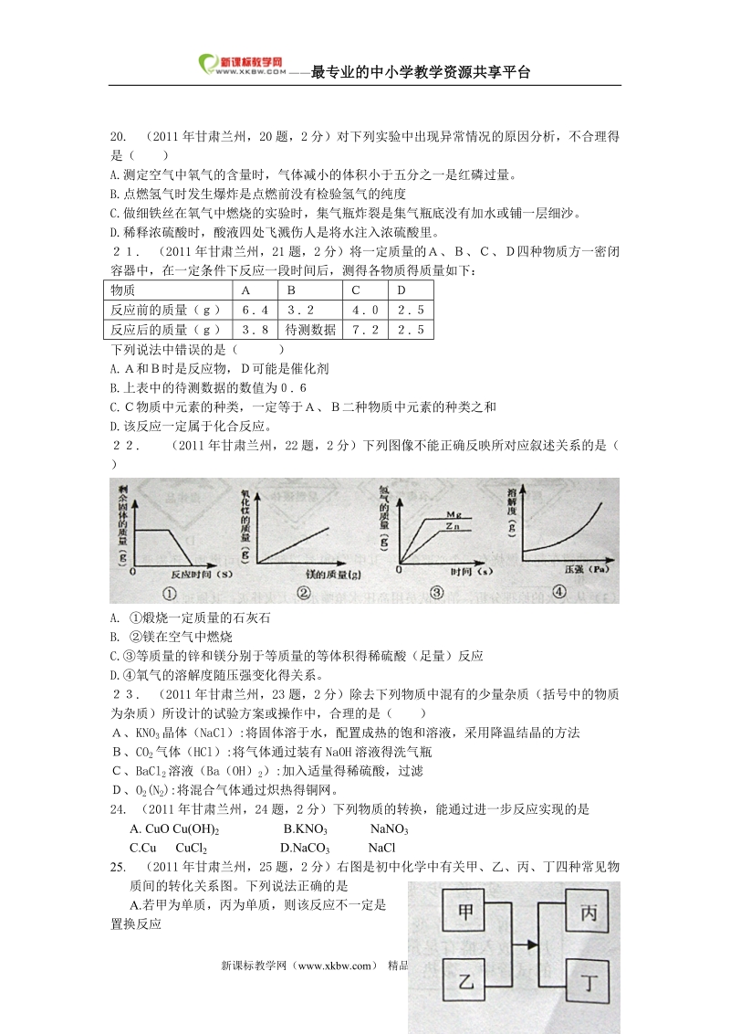 兰州市2011年初中毕业生学业考试试卷书写板.doc_第3页