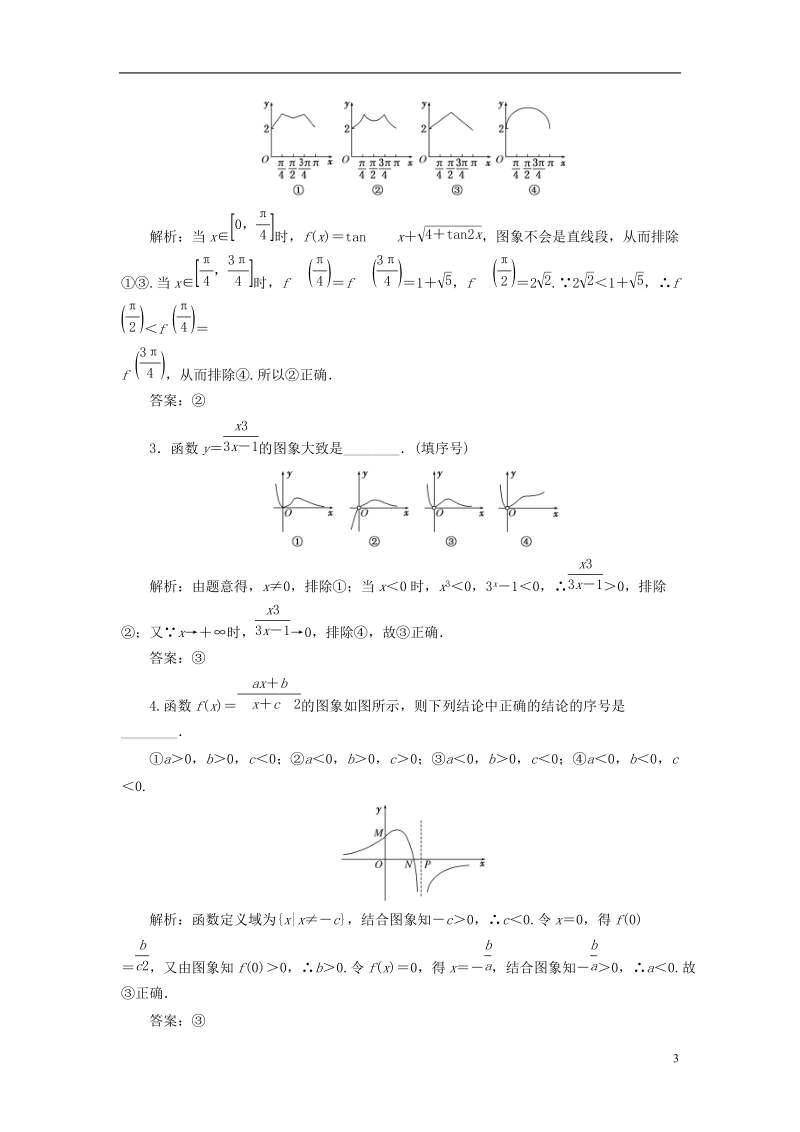 江苏专版2019版高考数学一轮复习第二章函数的概念与基本初等函数ⅰ课时达标检测十一函数的图象及其应用.doc_第3页