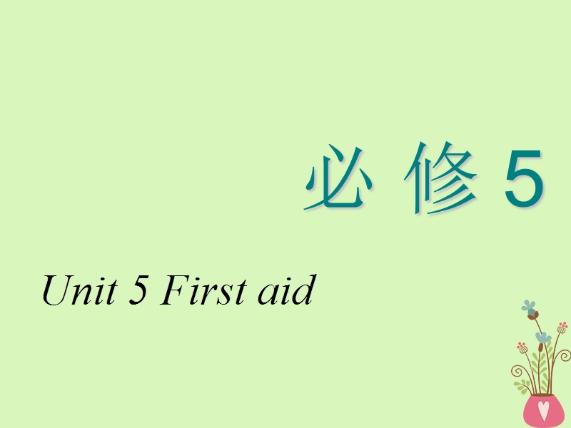 2018_2019学年高考英语一轮复习unit5firstaid课件新人教版必修.ppt_第1页