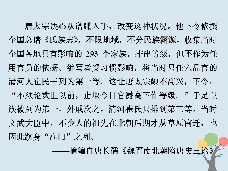 2019届高考历史一轮复习鸭部分历史上重大改革回眸板块五迁移训练&#8226;巩固提能课件新人教版.ppt_第3页