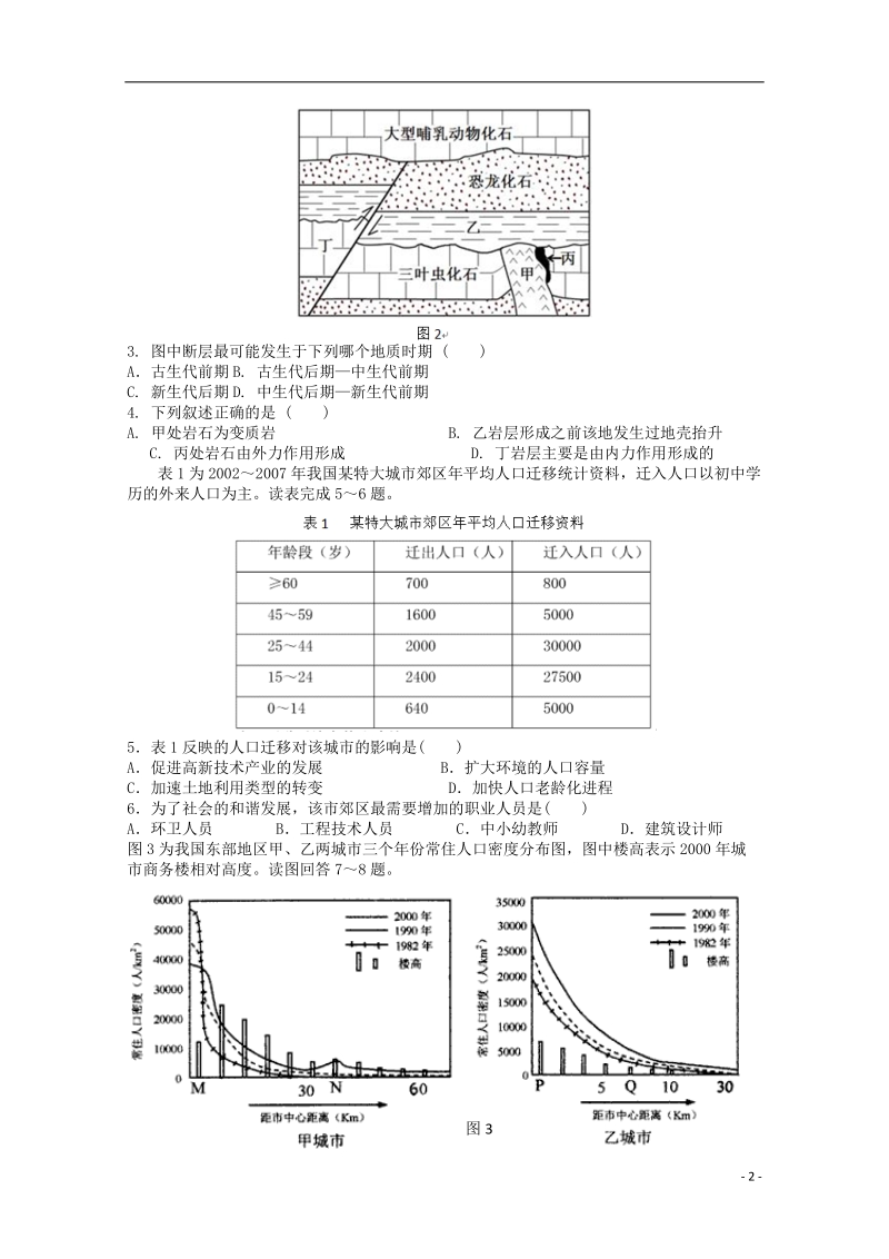 广东省深圳市高级中学2017_2018学年高二地理下学期期中试题.doc_第2页