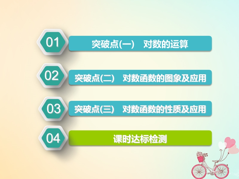 江苏专版2019版高考数学一轮复习第二章函数的概念与基本初等函数ⅰ第六节对数与对数函数实用课件文.ppt_第2页