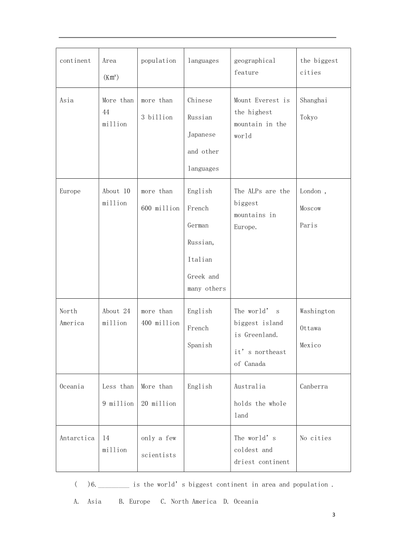 八年级英语下册 unit 8 save our world lesson 45 let’s sort garbage同步练习 （新版）冀教版.doc_第3页