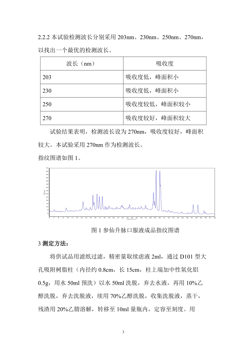 利用指纹图谱技术监控参仙升脉口服液的生产过程.doc_第3页