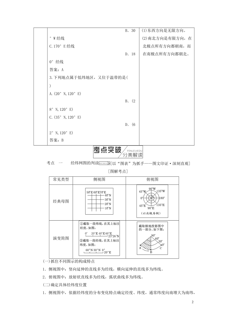 2019版高考地理一轮复习第1部分自然地理第一章宇宙中的地球含地球和地图学案中图版.doc_第2页