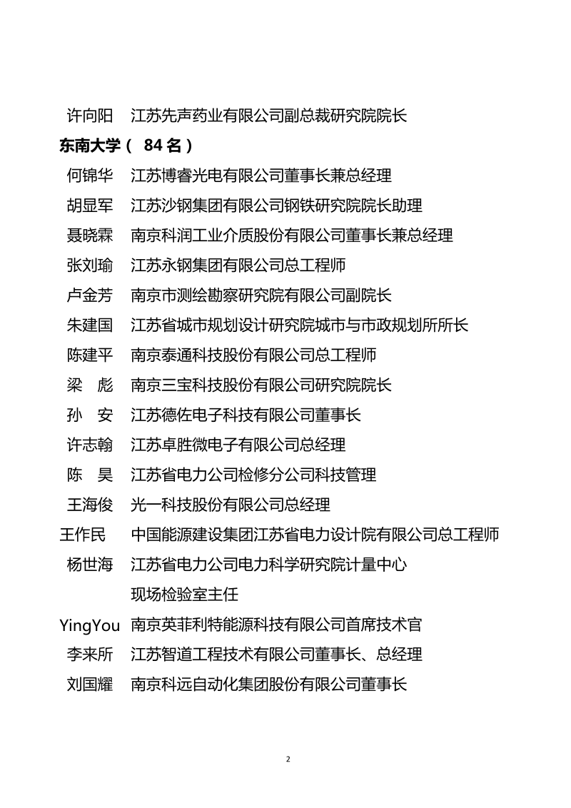 江苏省第三批产业教授（兼职）-江苏省教育厅.doc_第2页