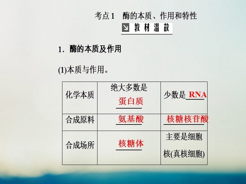 2019版高考生物总复习第三单元细胞的能量供应和利用第1讲酶和atp课件.ppt_第3页