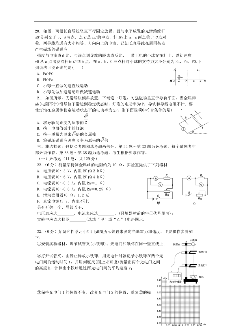 黑龙江省哈尔滨市第六中学2018届高三物理下学期第四次模拟考试试题.doc_第2页