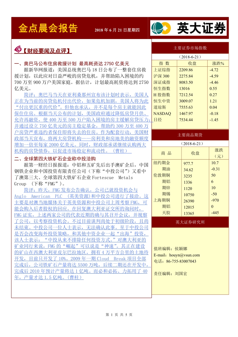 金点晨会报告 2006年10月27日星期五.doc_第1页