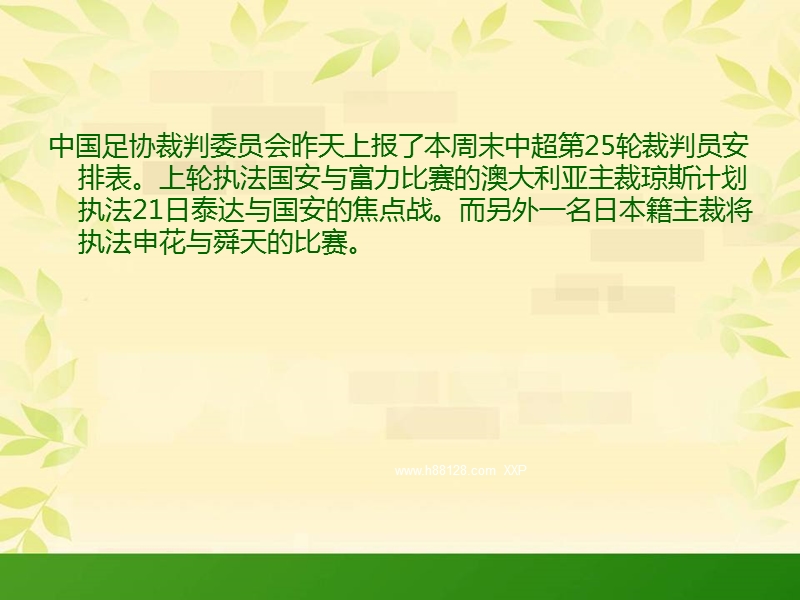 澳洲主裁执法京津战曾吹国安6-0 足协停聘泰国裁判.ppt_第2页