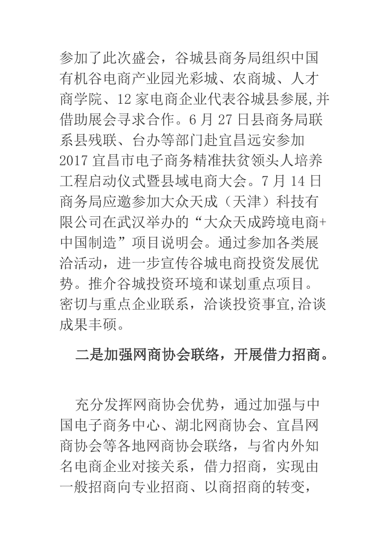 2018年某县商务局五大举措推动电商招商实现新突破.docx_第2页