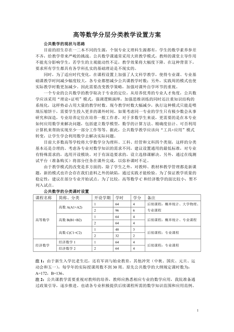 2002瓯江学院理科高等数学（B）教学大纲.doc_第1页