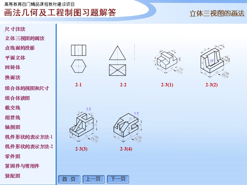 工程制图之-2-立体三视图的画法.pps_第1页