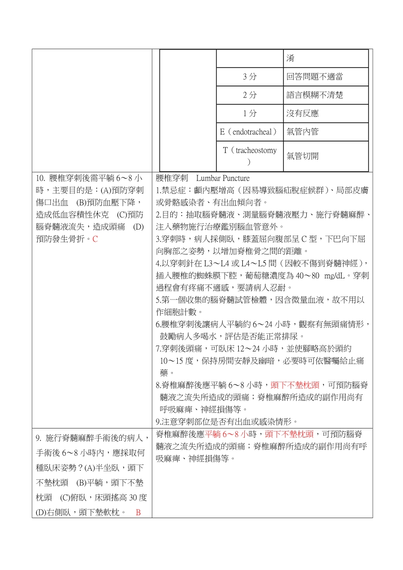 考试日期103.3.19考试科目内外应用护理(神经系统1)答案123456.doc_第3页