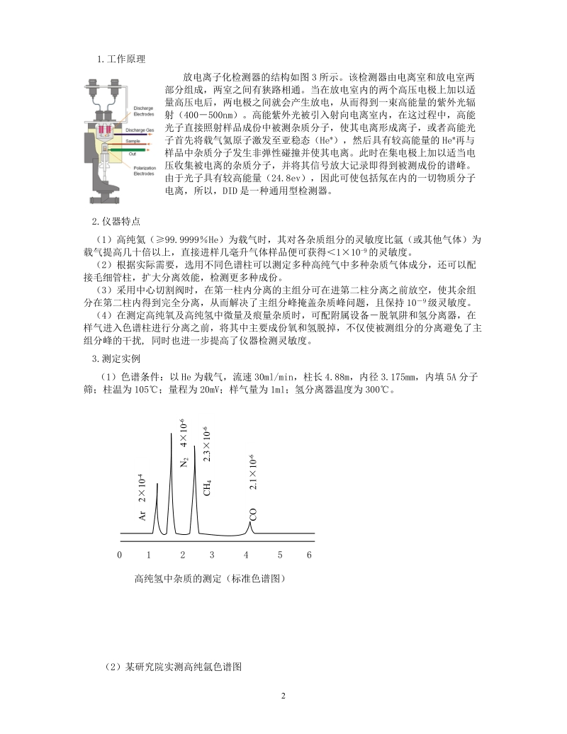 氦放电型气相色谱仪(did)在高纯氢分析中的应用.doc_第2页