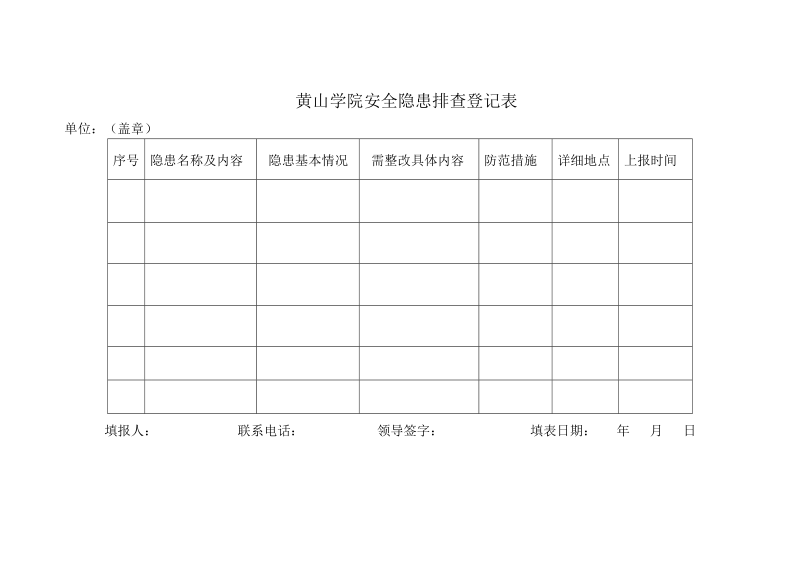 安全隐患排查登记表.doc_第1页