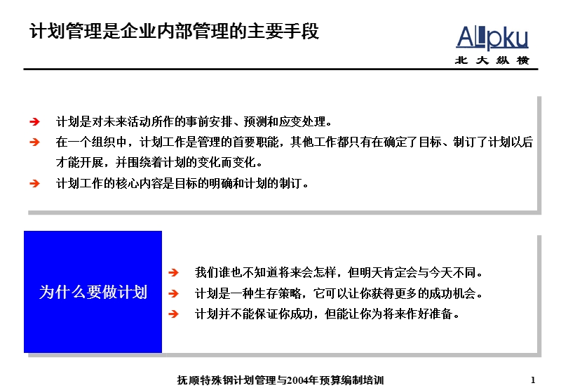 00011抚顺特殊钢股份有限公司计划管理与2004预算编制培训.ppt_第2页