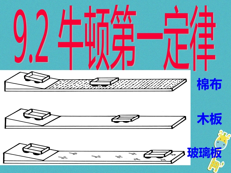 八年级物理下册9.2牛顿第一定律课件新版苏科版.ppt_第1页