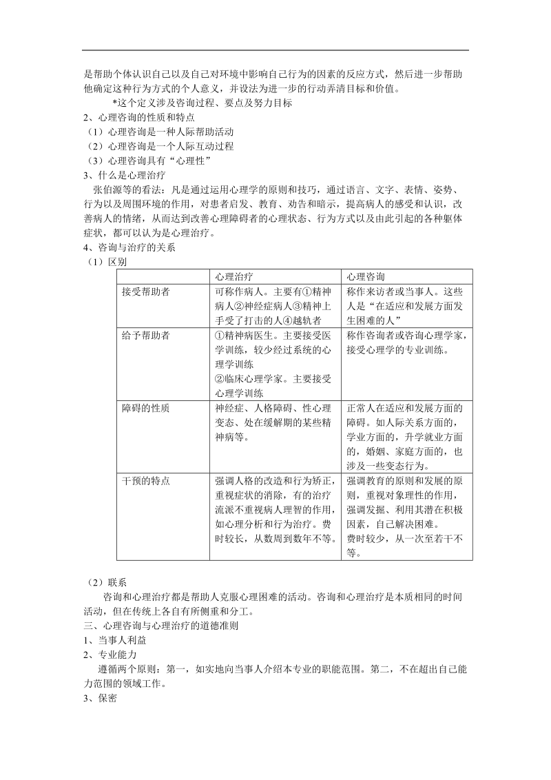 《心理治疗》辅导讲义(2006年).doc_第2页