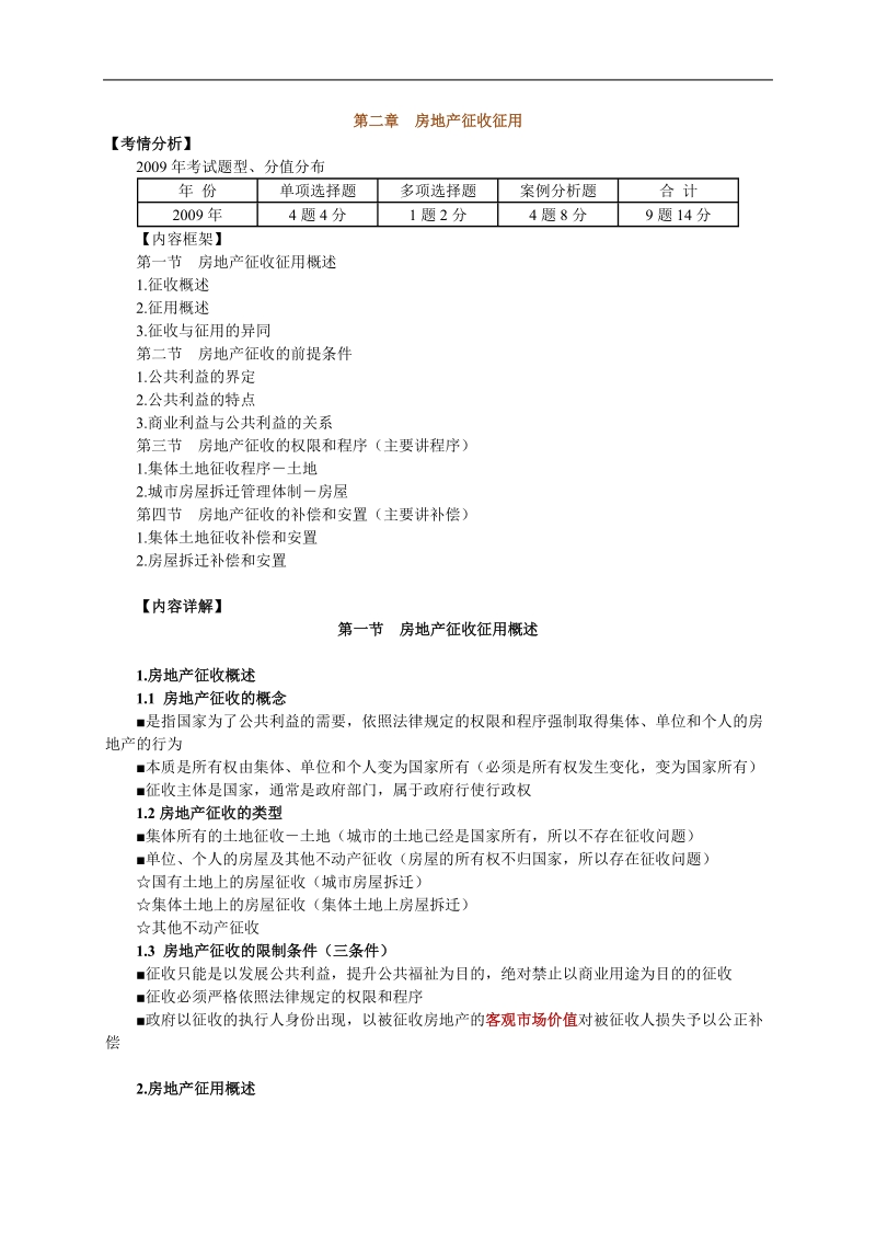 2011中级经济师-房地产专业知识学习讲义0201.doc_第1页