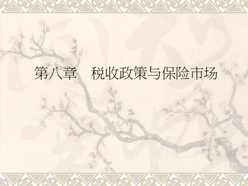 保险经济学 第八章.ppt_第1页